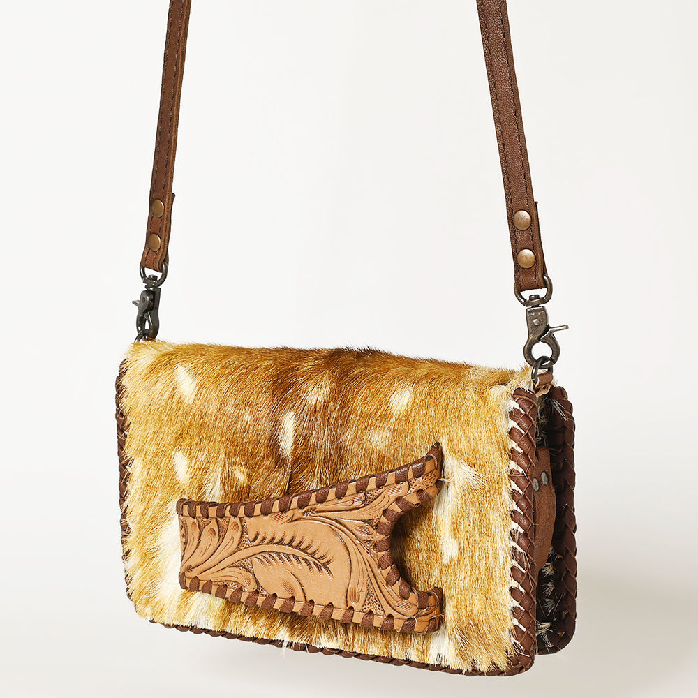 American Darling Clutch Hand Tooled Genuine Leather