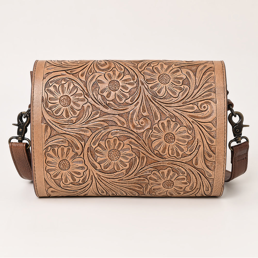 American Darling Hand-Tooled Genuine Leather Bag