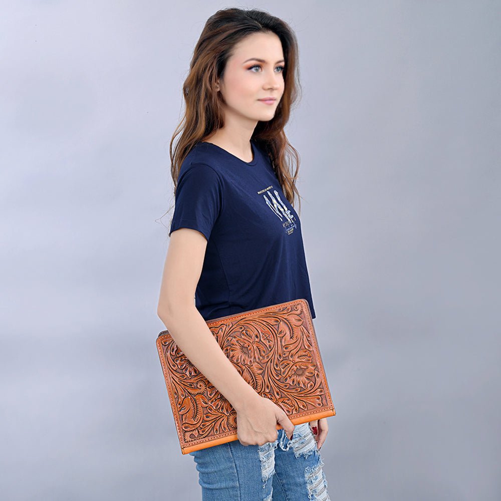 American Darling Hand Tooled Genuine Leather