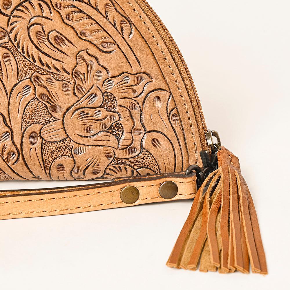 American Darling Clutch Hand Tooled Genuine Leather