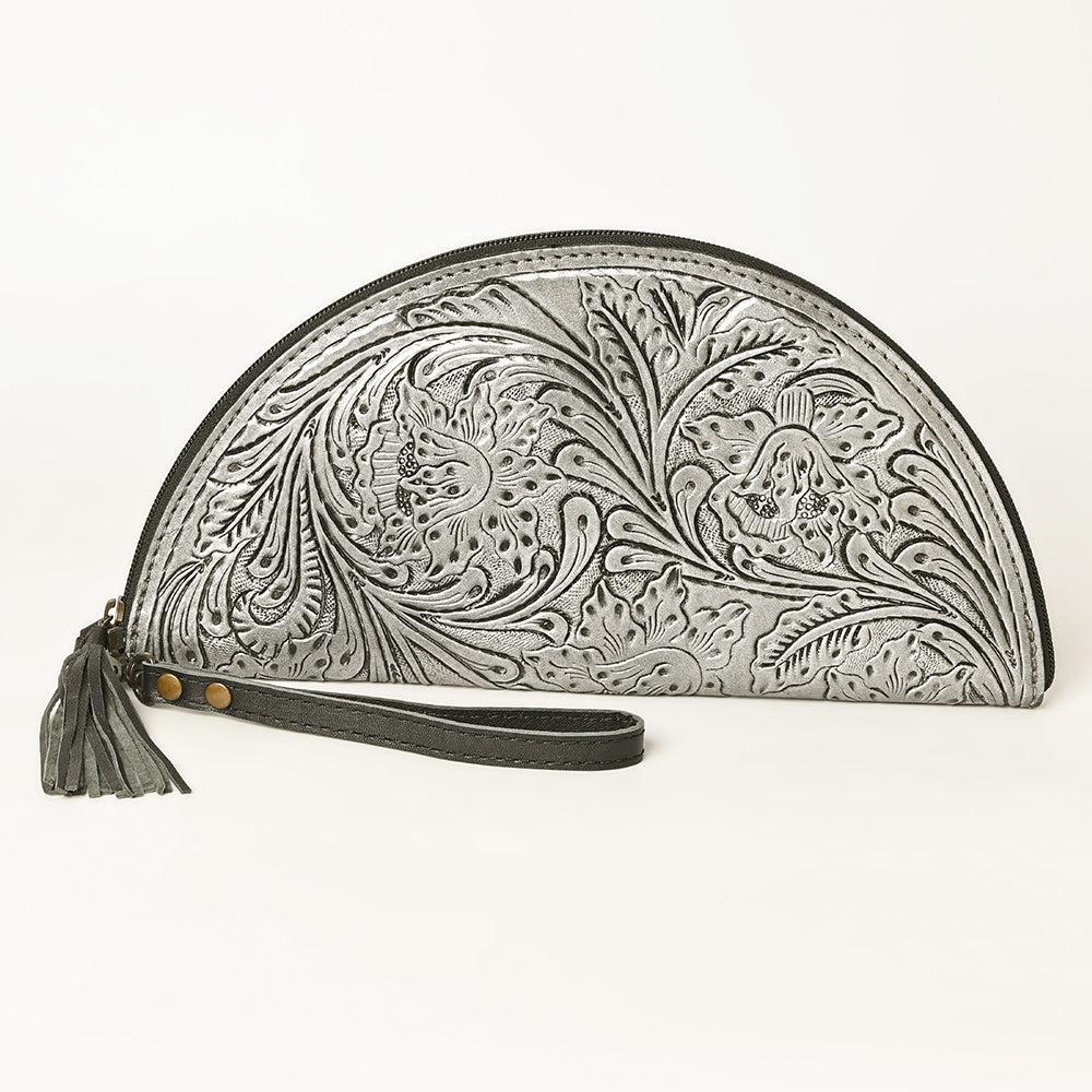 American Darling Clutch Hand Tooled Genuine Leather