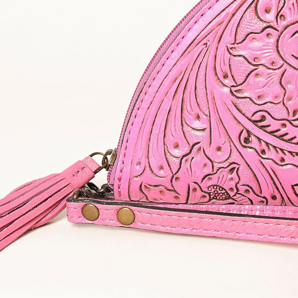 American Darling Clutch Hand Tooled Genuine Leather