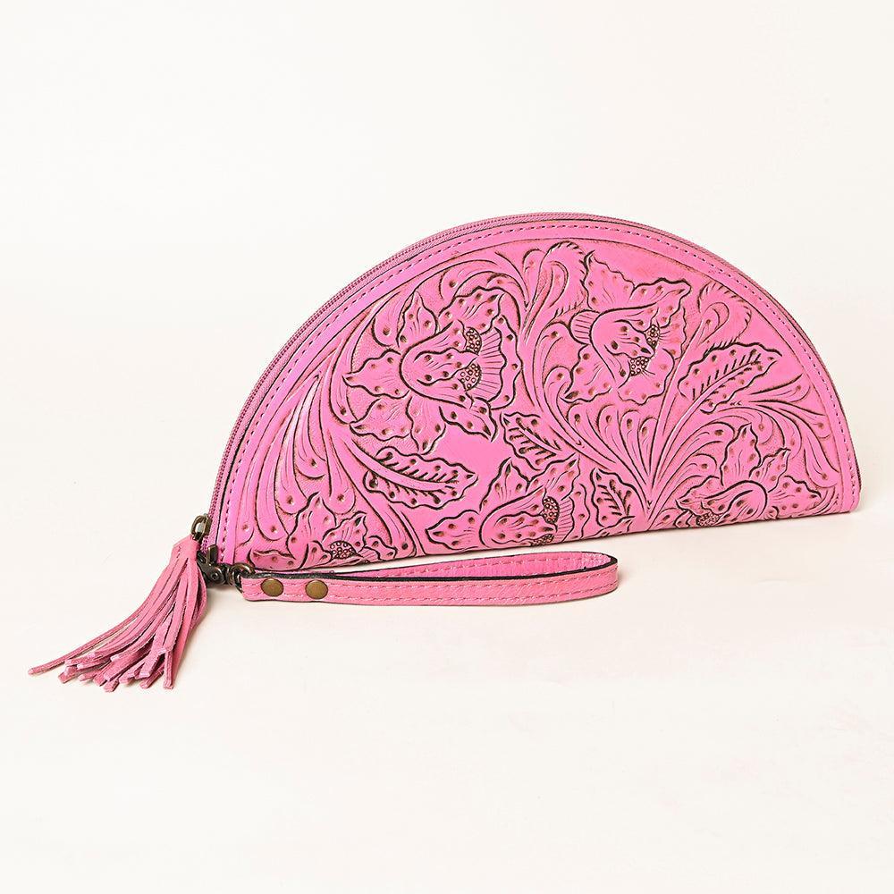 American Darling Clutch Hand Tooled Genuine Leather