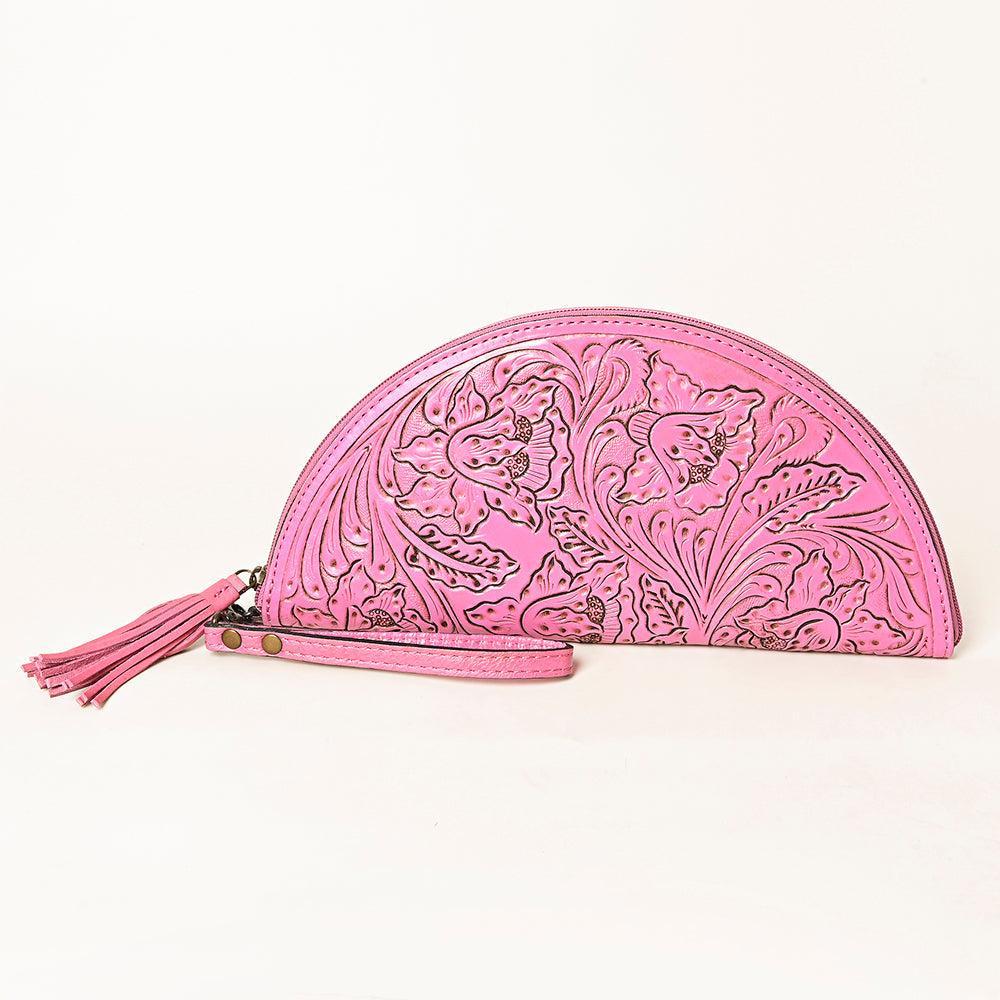 American Darling Clutch Hand Tooled Genuine Leather