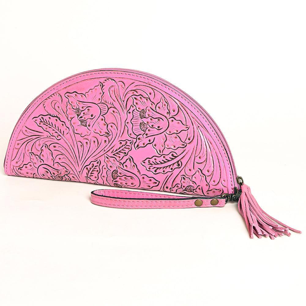 American Darling Clutch Hand Tooled Genuine Leather
