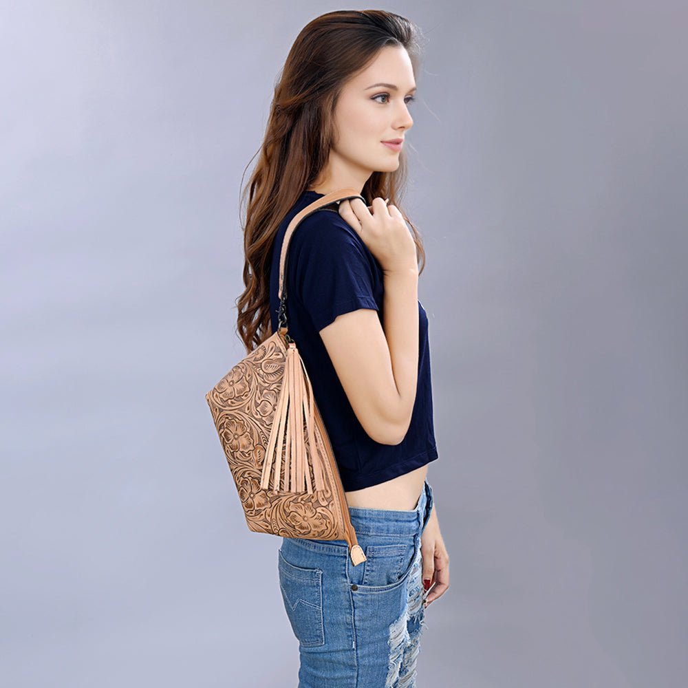 American Darling Hand Tooled Genuine Leather