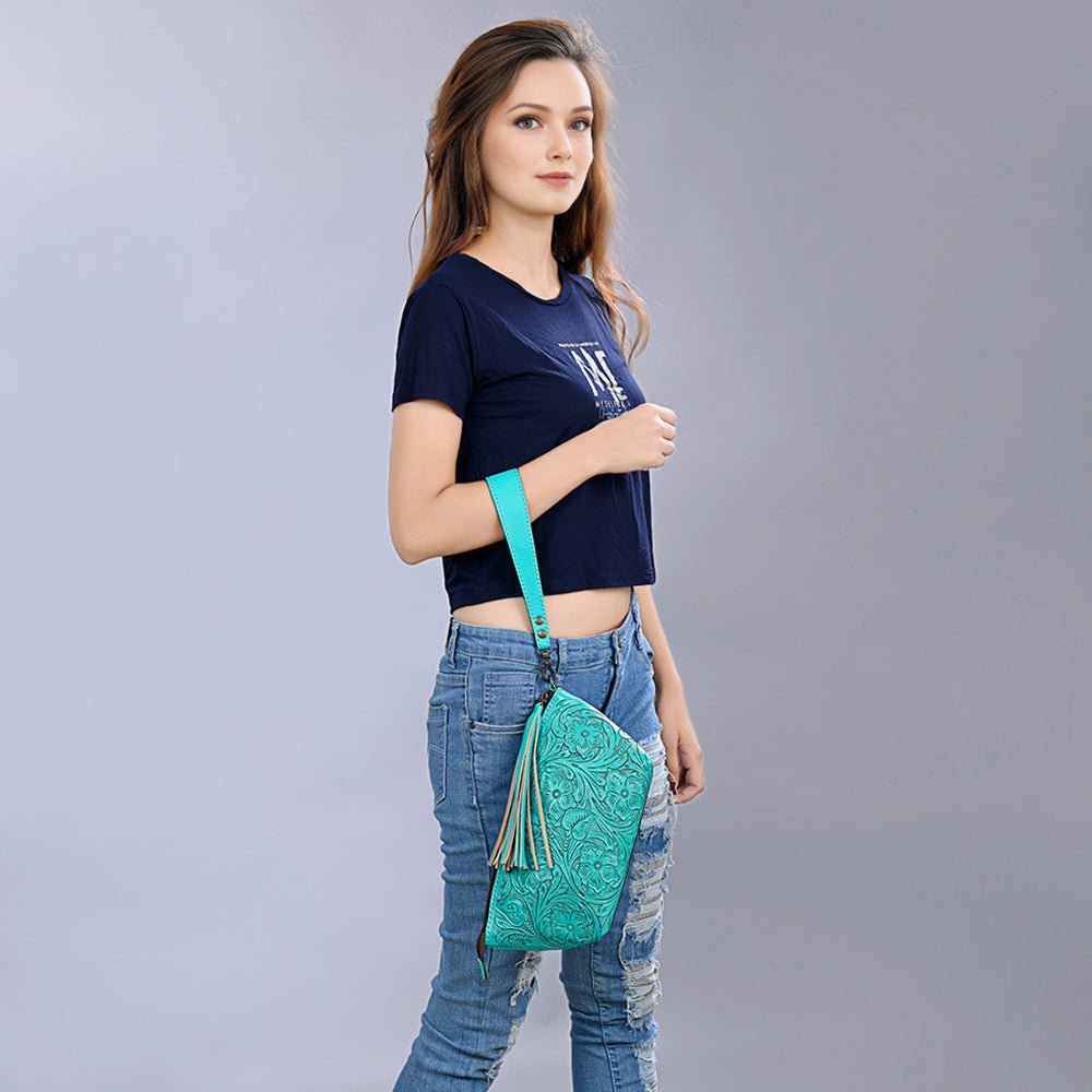 American Darling Hand Tooled Genuine Leather
