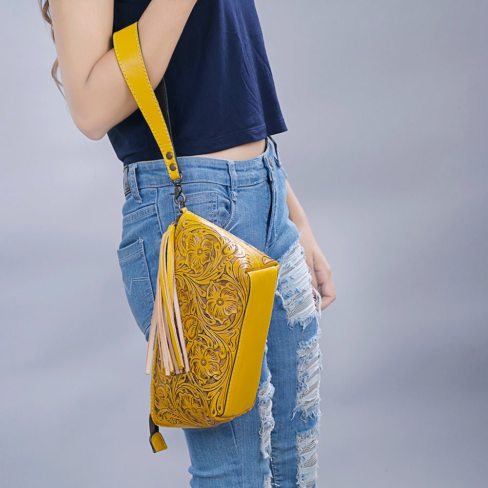 American Darling Hand Tooled Genuine Leather