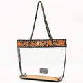 American Darling ADBG1238 Hand-Tooled Leather Shopper Tote