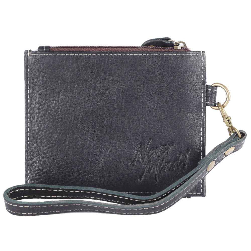 Never Mind Nmbgm133C Wallet Vintage Handmade Genuine Cowhide Leather Women Bag Western Handbag Purse