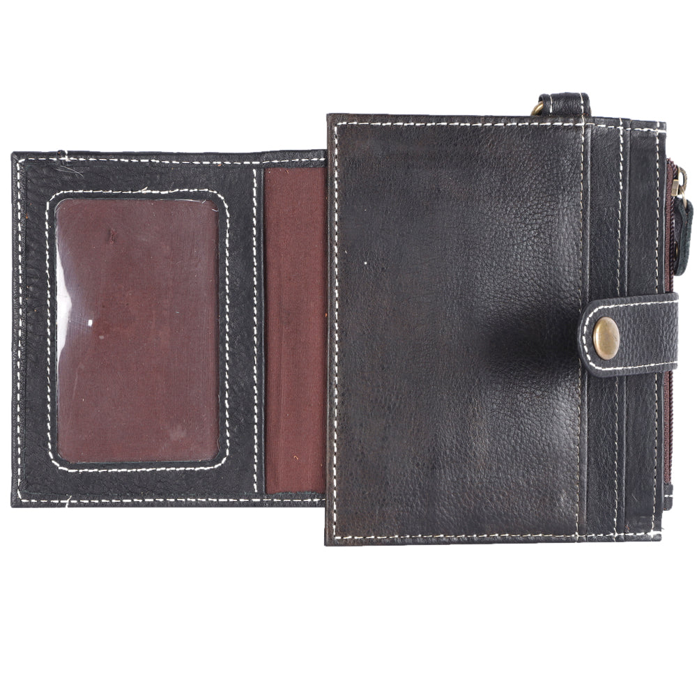 Never Mind Nmbgm133C Wallet Vintage Handmade Genuine Cowhide Leather Women Bag Western Handbag Purse
