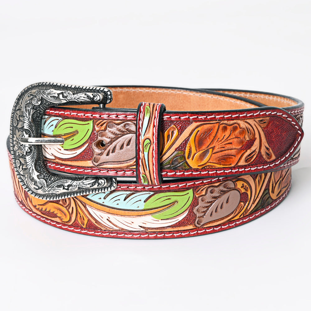 American Darling Beautifully Hand Tooled Genuine American Leather Belt Men and  Women