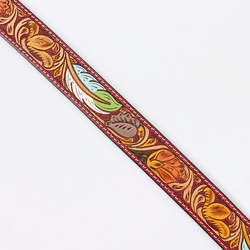 American Darling Beautifully Hand Tooled Genuine American Leather Belt Men and  Women