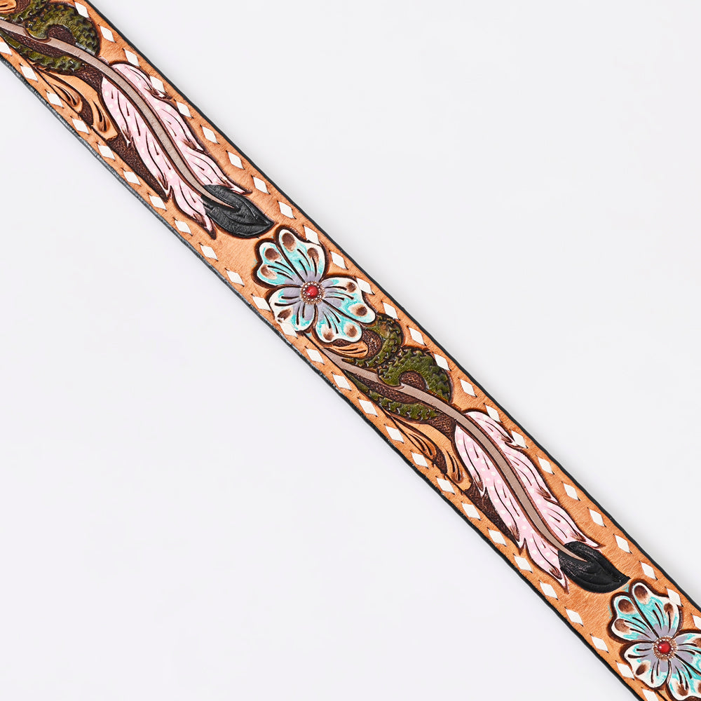 American Darling Beautifully Hand Tooled Genuine American Leather Belt Men and  Women