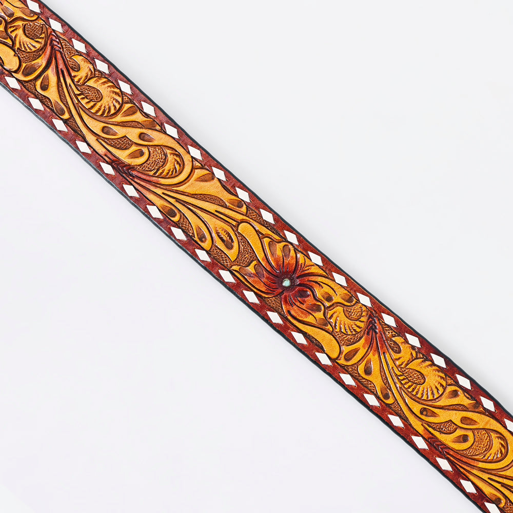 American Darling Beautifully Hand Tooled Genuine American Leather Belt Men and  Women