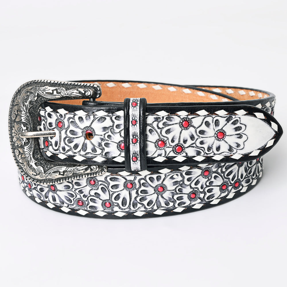 American Darling Beautifully Hand Tooled Genuine American Leather Belt Men and  Women