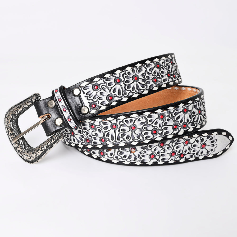 American Darling Beautifully Hand Tooled Genuine American Leather Belt Men and  Women