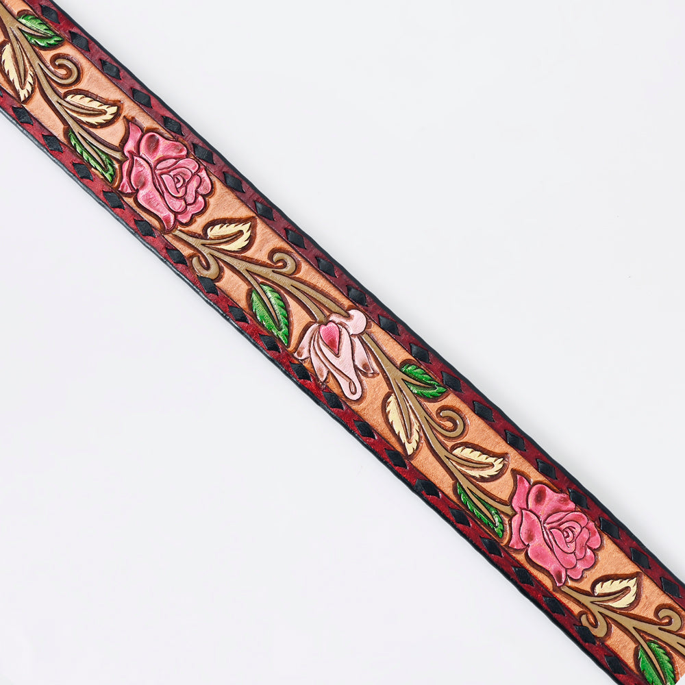 American Darling Beautifully Hand Tooled Genuine American Leather Belt Men and  Women