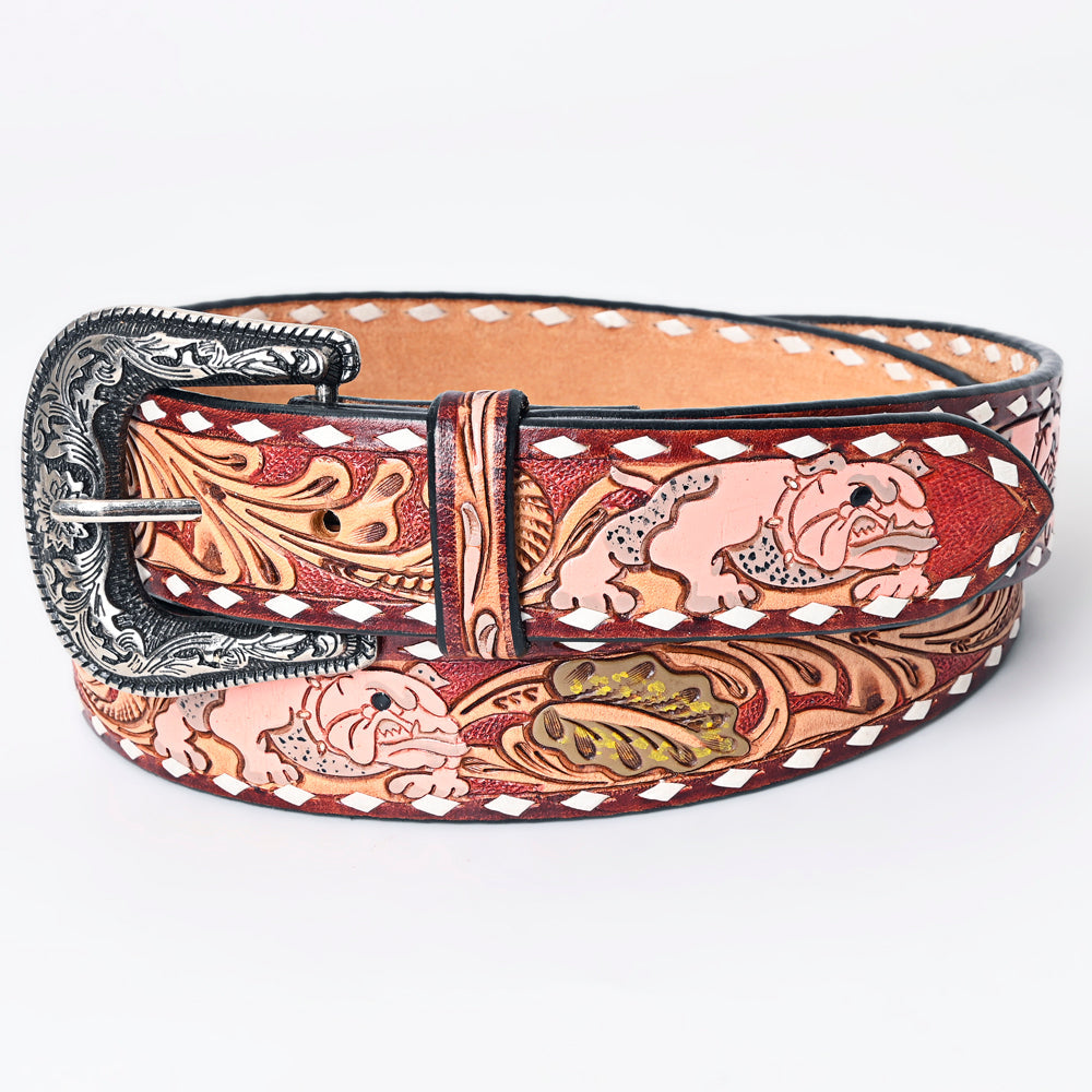 American Darling Beautifully Hand Tooled Genuine American Leather Belt Men and  Women