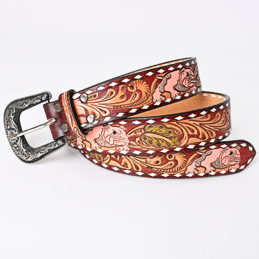 American Darling Beautifully Hand Tooled Genuine American Leather Belt Men and  Women