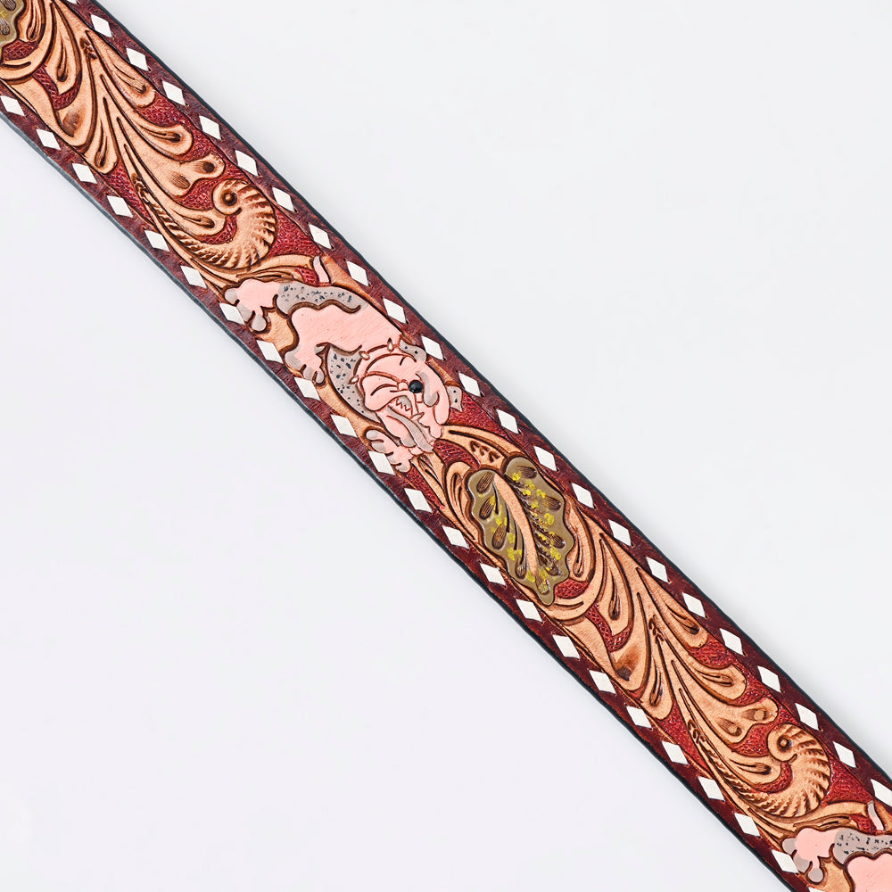 American Darling Beautifully Hand Tooled Genuine American Leather Belt Men and  Women
