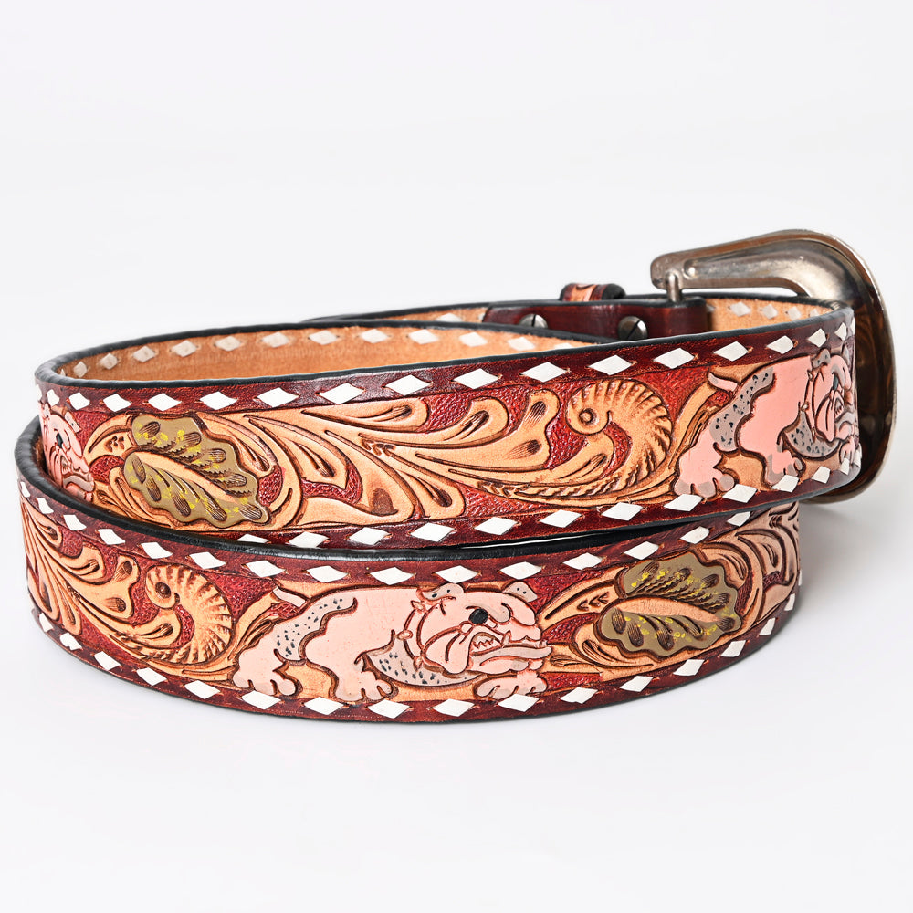 American Darling Beautifully Hand Tooled Genuine American Leather Belt Men and  Women