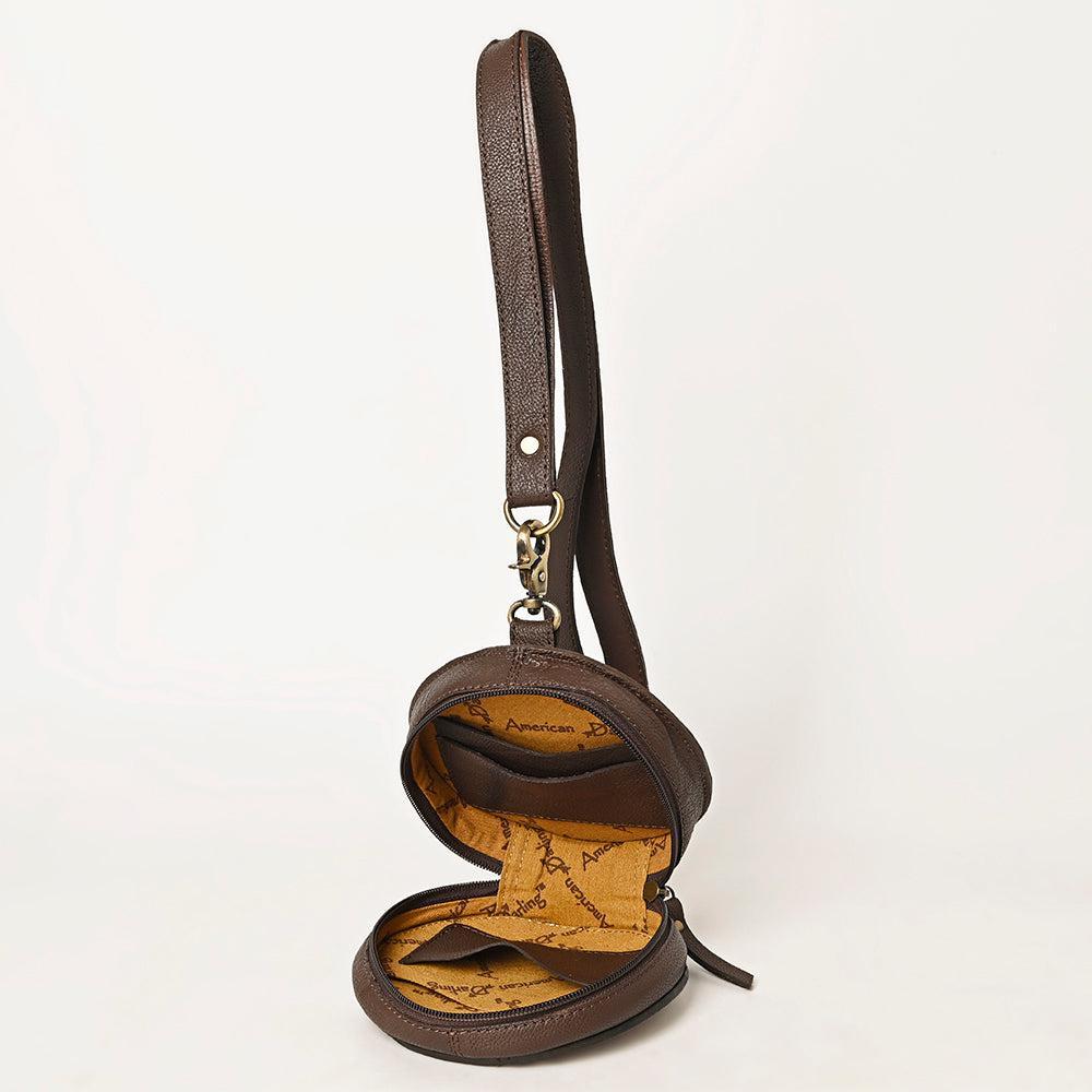 American Darling Hand-Tooled Genuine Leather Bag