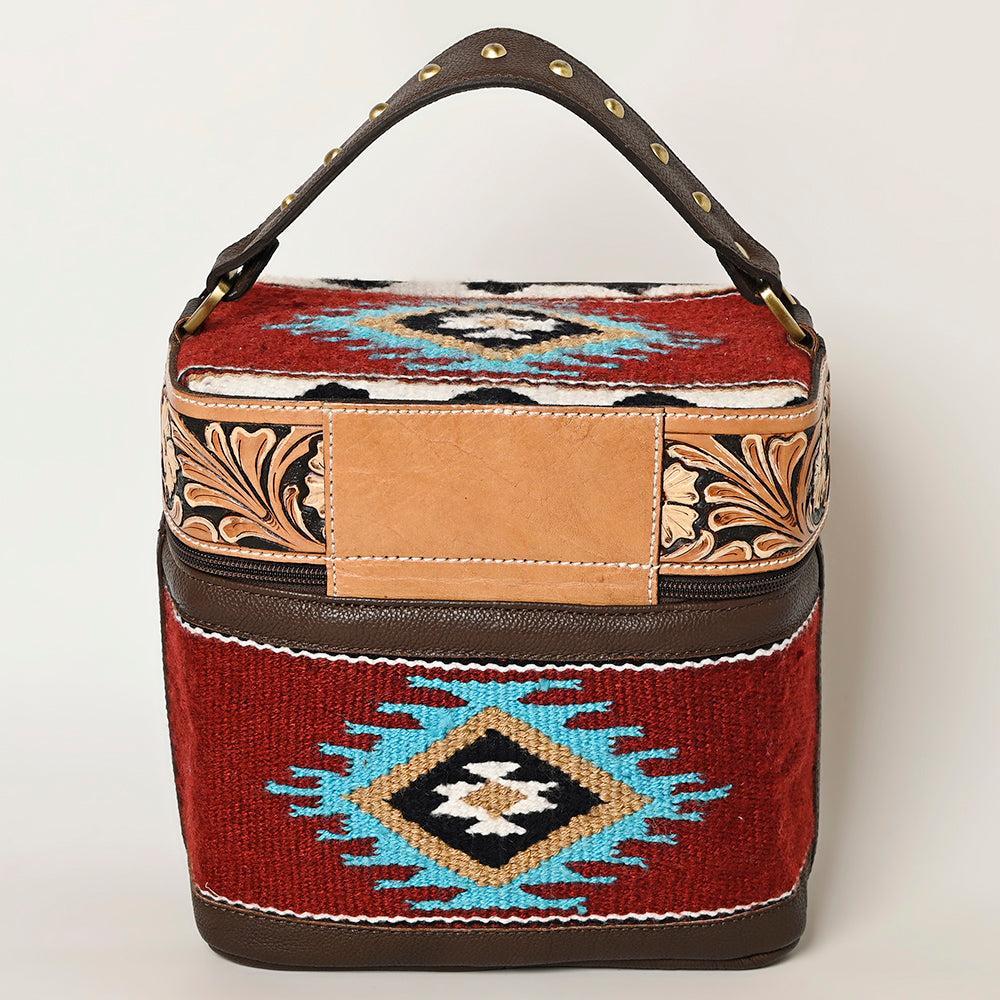 American Darling Hand-Tooled Saddle Blanket Leather Bag