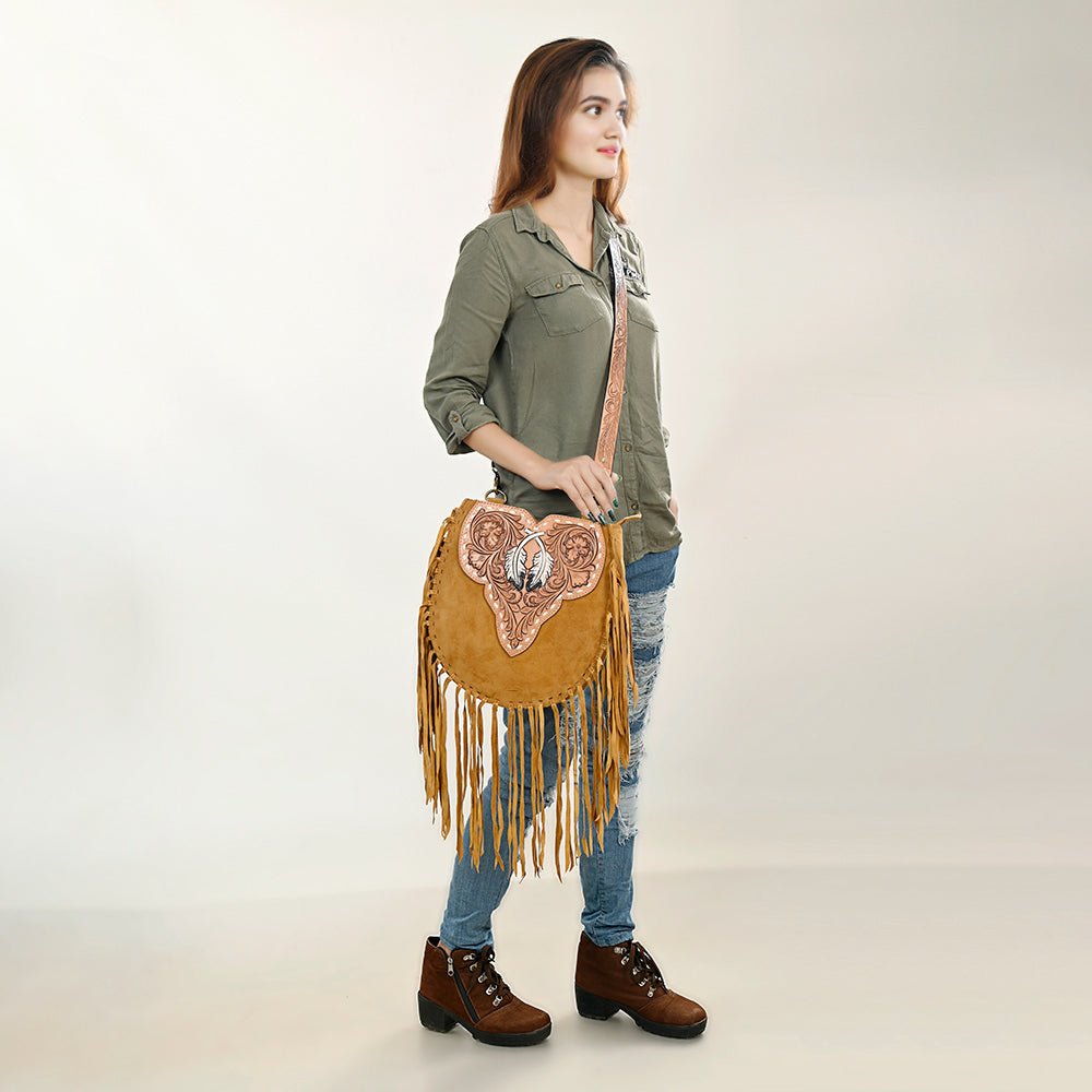 American Darling Hand Tooled Genuine Leather