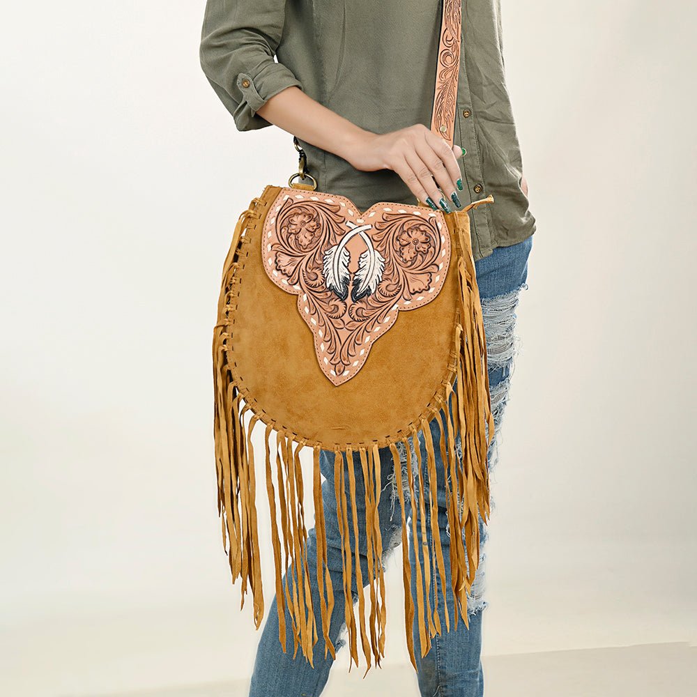 American Darling Hand Tooled Genuine Leather