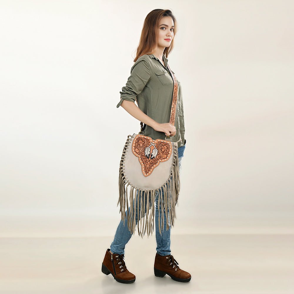American Darling Hand Tooled Genuine Leather