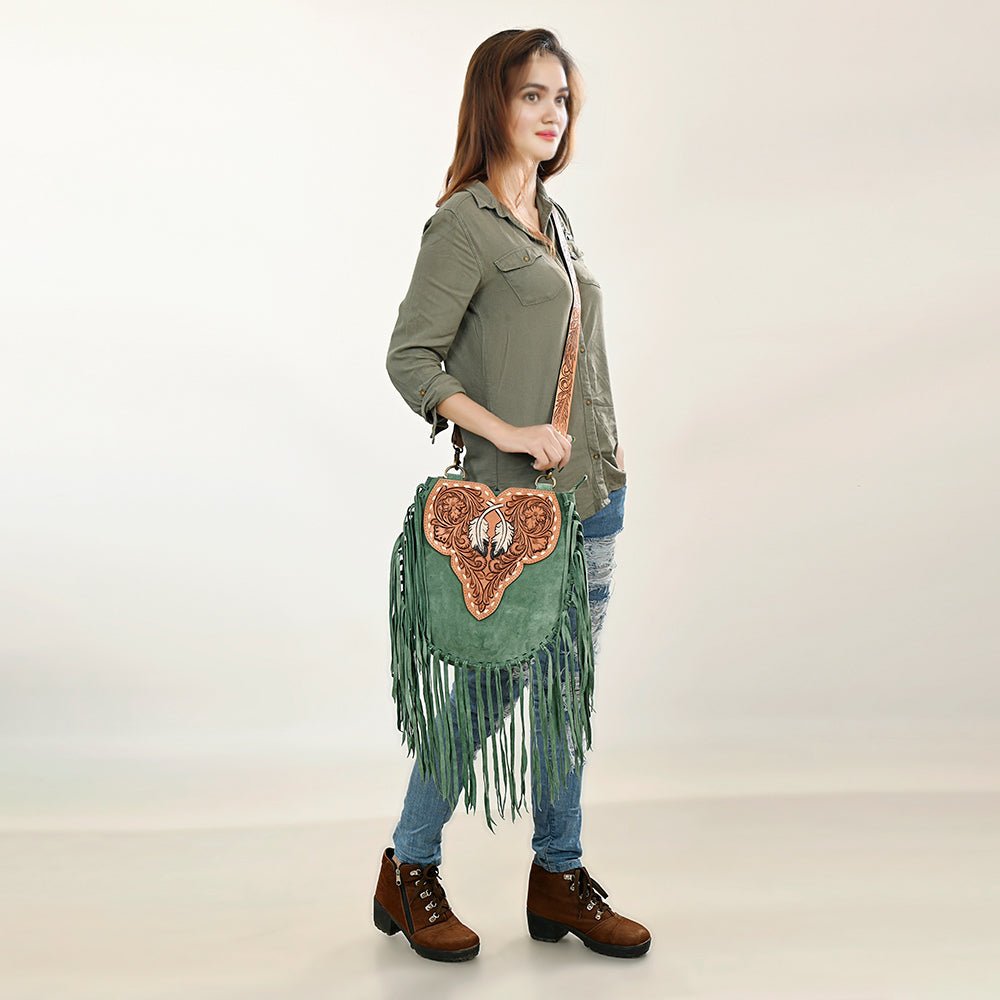 American Darling Hand Tooled Genuine Leather