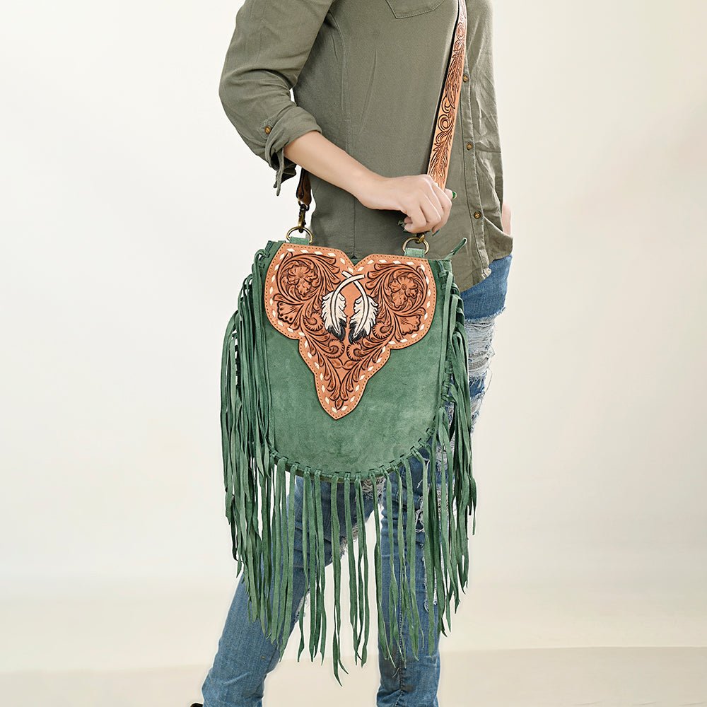 American Darling Hand Tooled Genuine Leather