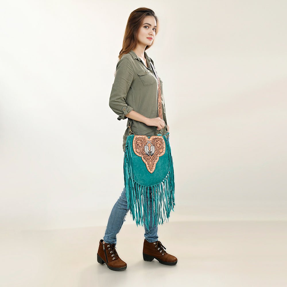 American Darling Hand Tooled Genuine Leather