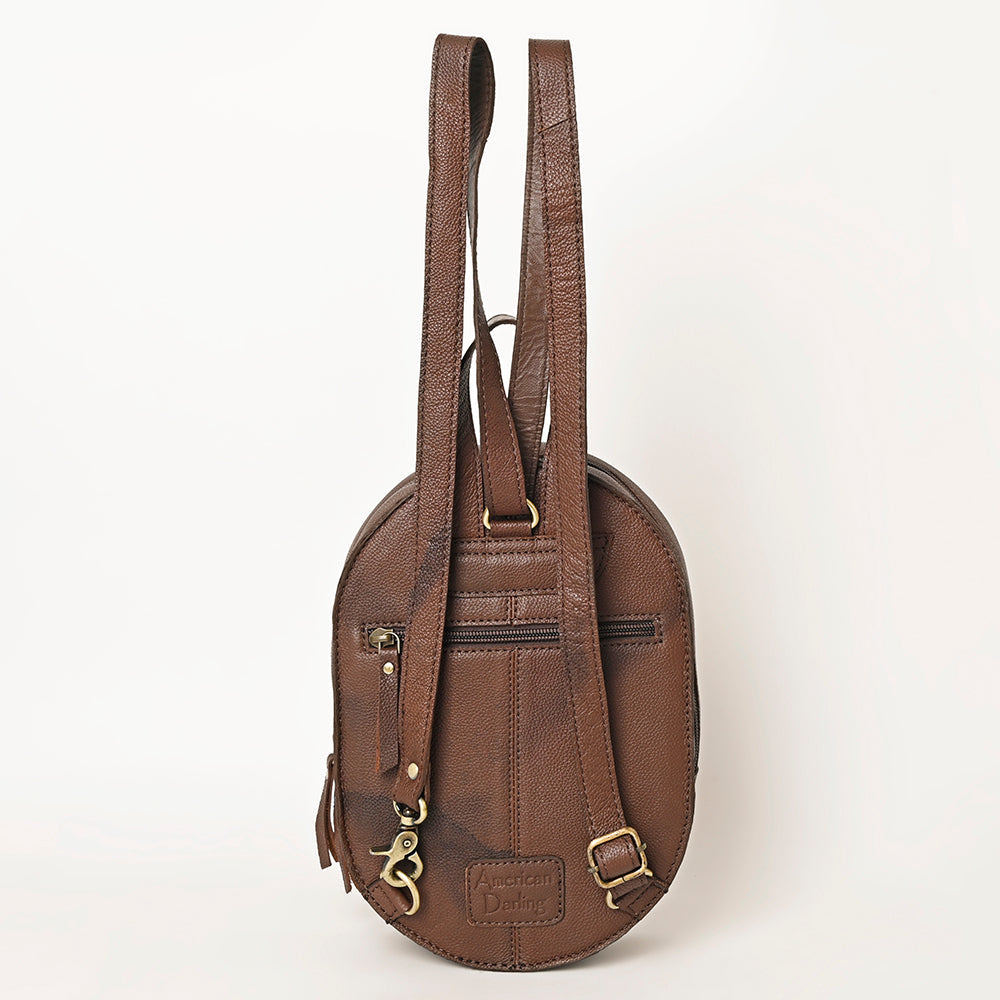 American Darling Hand-Tooled Genuine Leather Bag