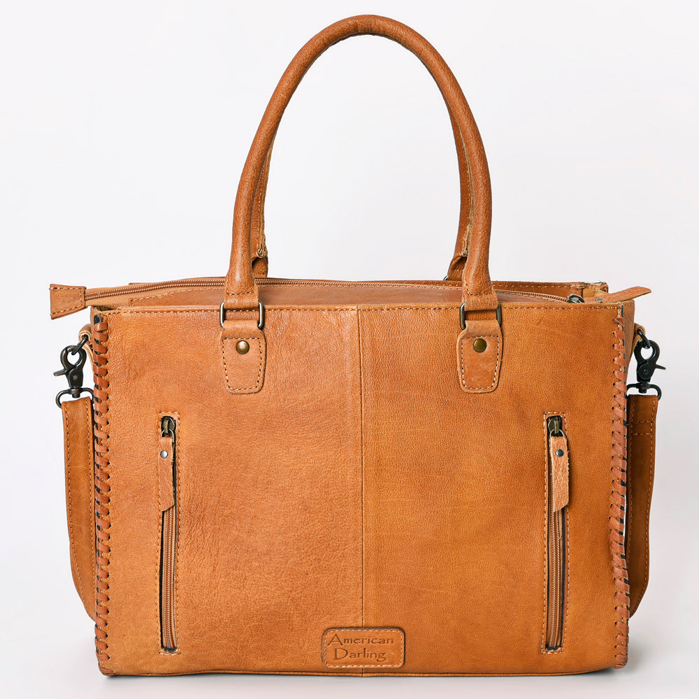 American Darling Briefcase Hand Tooled Genuine Leather