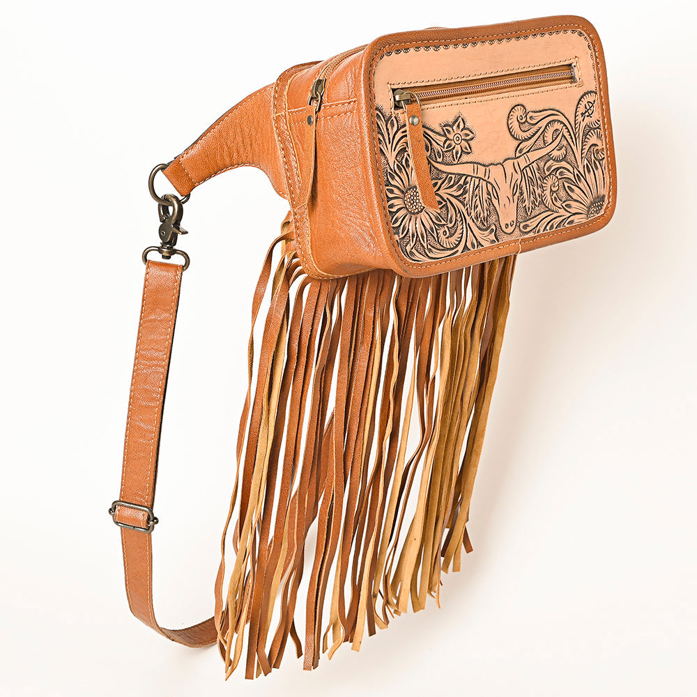 American Darling Hand-Tooled Genuine Leather Bag