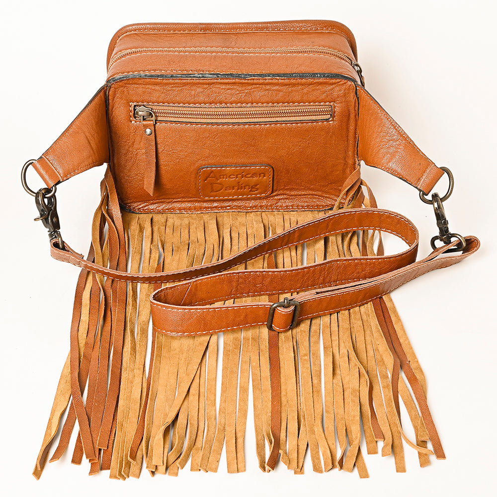 American Darling Hand-Tooled Genuine Leather Bag