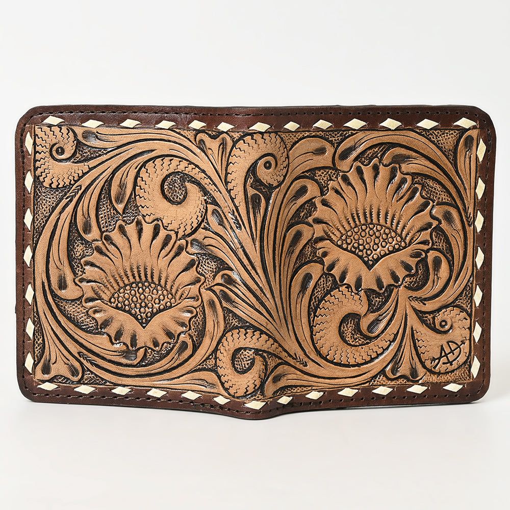 American Darling Hand-Tooled Leather Wallet
