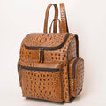 American Darling Crocodile Embossed Genuine Leather Bag