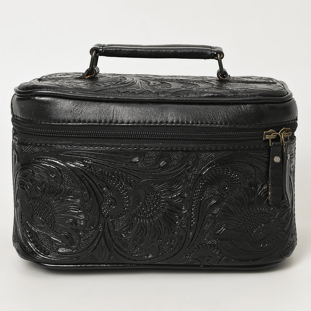 American Darling Jewelry Case Hand Tooled Genuine Leather