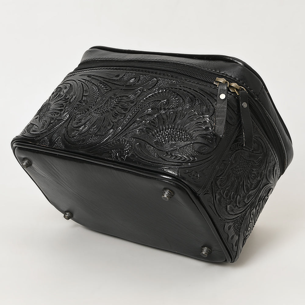 American Darling Jewelry Case Hand Tooled Genuine Leather
