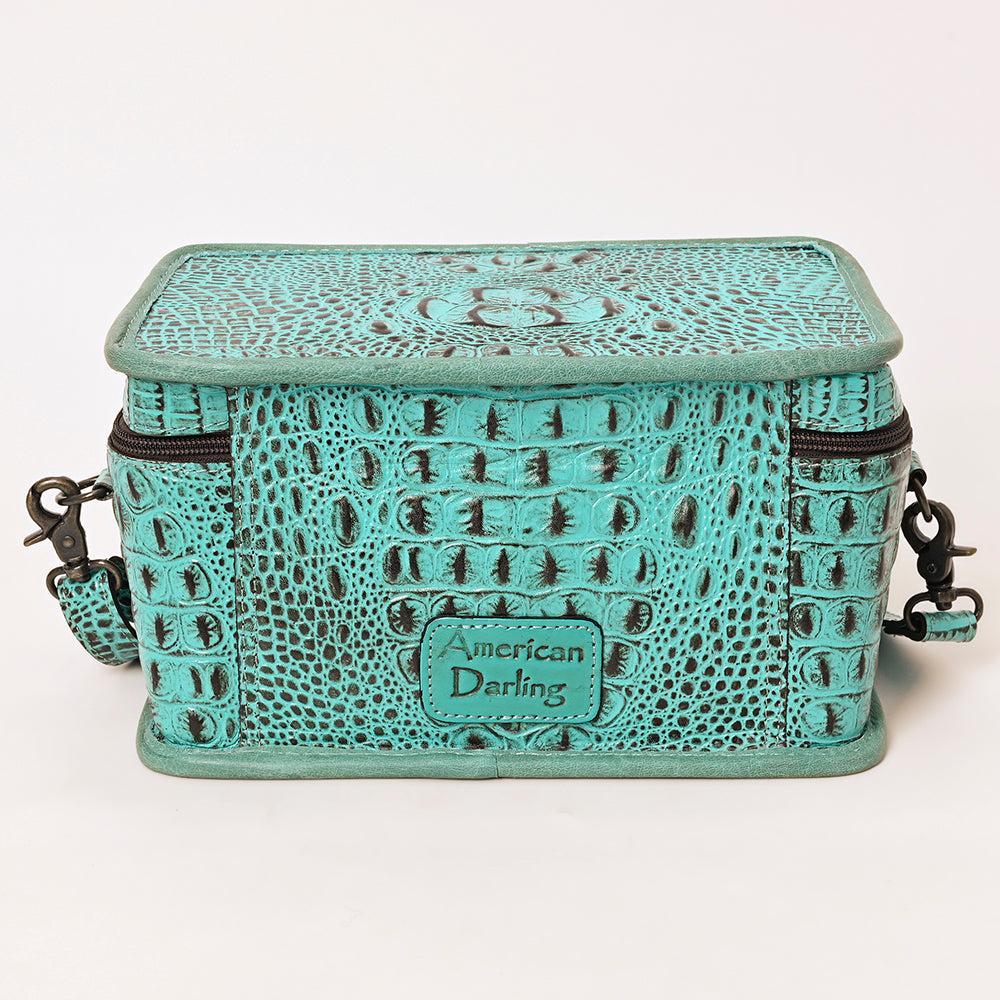 American Darling Crocodile Embossed Genuine Leather Bag