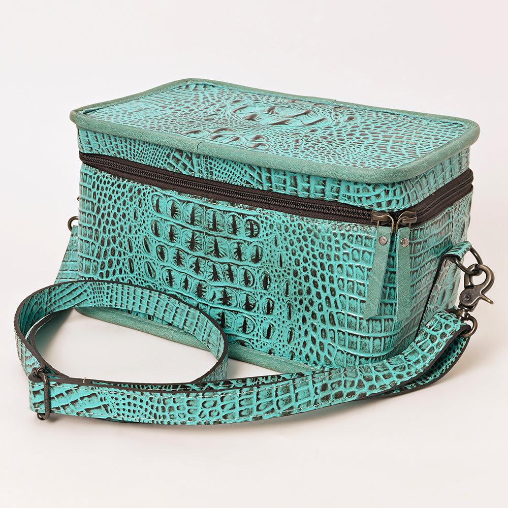 American Darling Crocodile Embossed Genuine Leather Bag