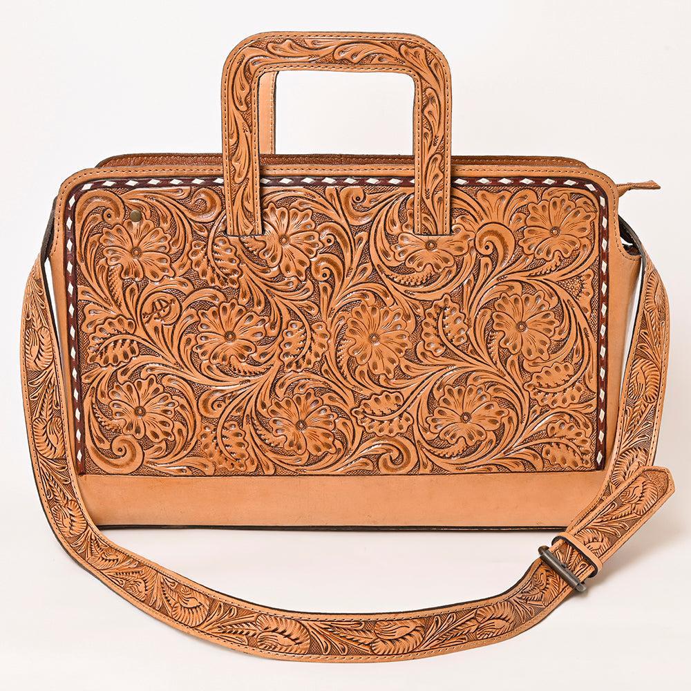 American Darling Hand-Tooled Genuine Leather Bag