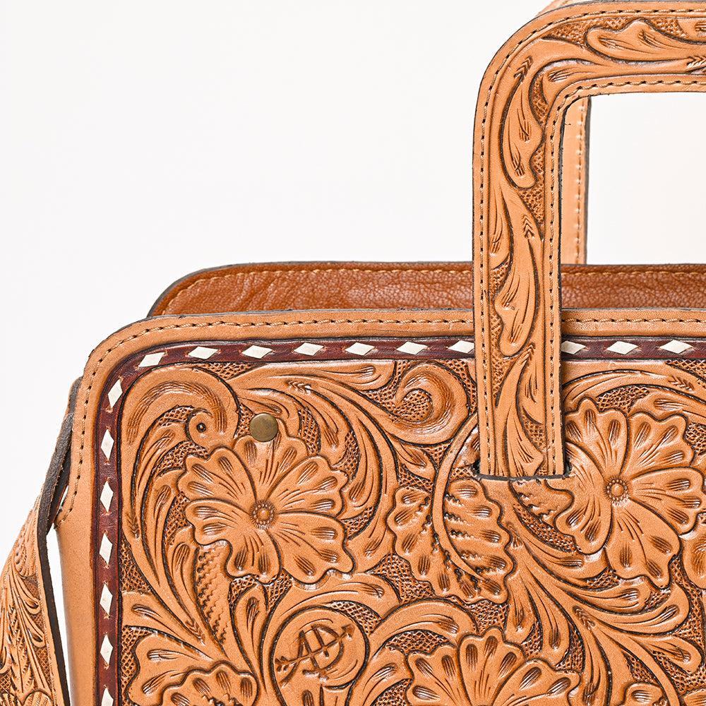 American Darling Hand-Tooled Genuine Leather Bag