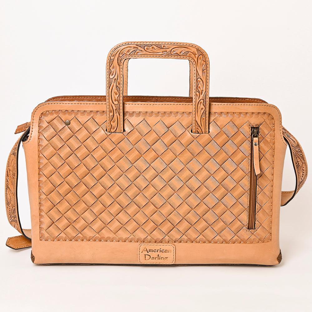 American Darling Hand-Tooled Genuine Leather Bag