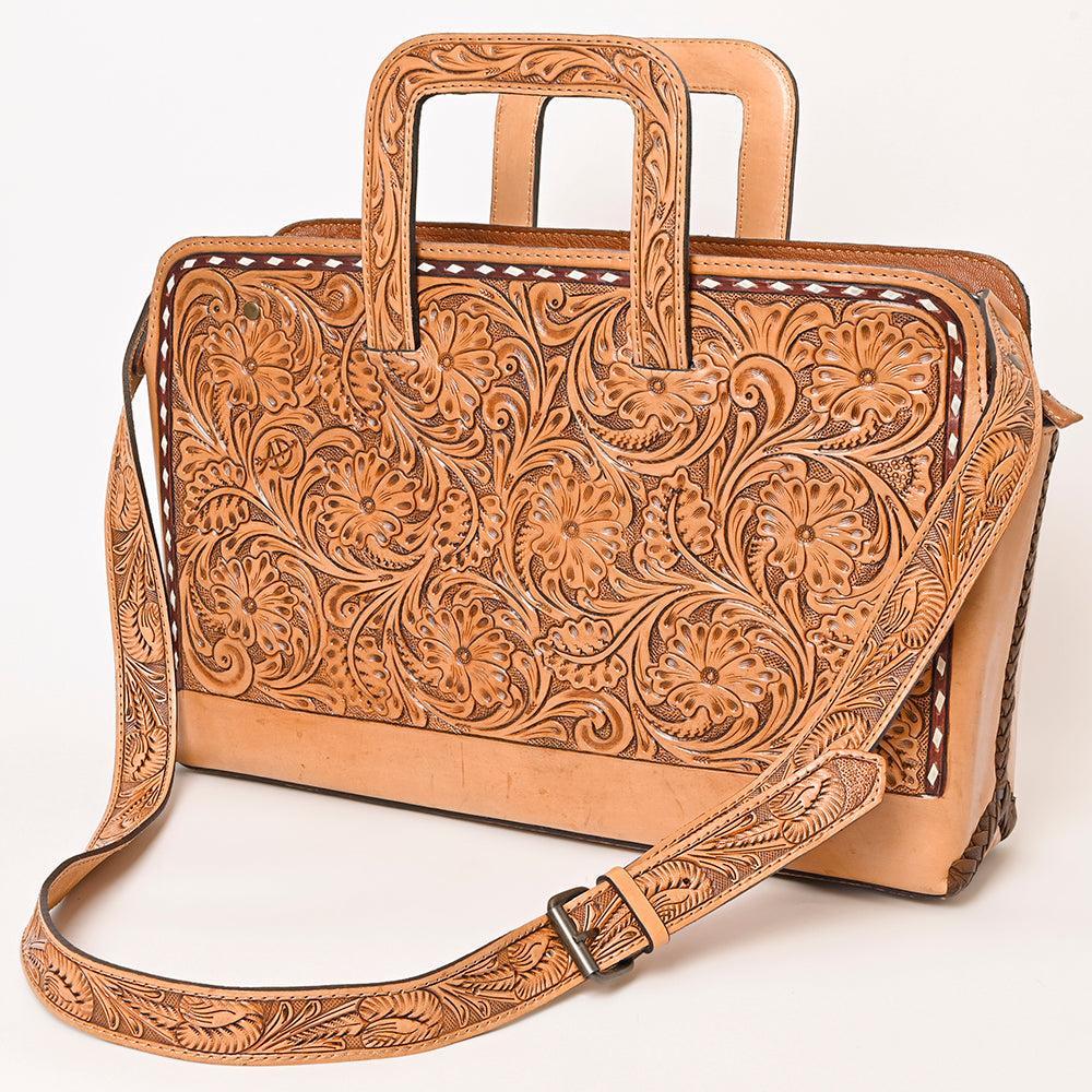 American Darling Hand-Tooled Genuine Leather Bag