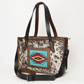 American Darling Saddle Blanket Hair-On Genuine Leather Tote
