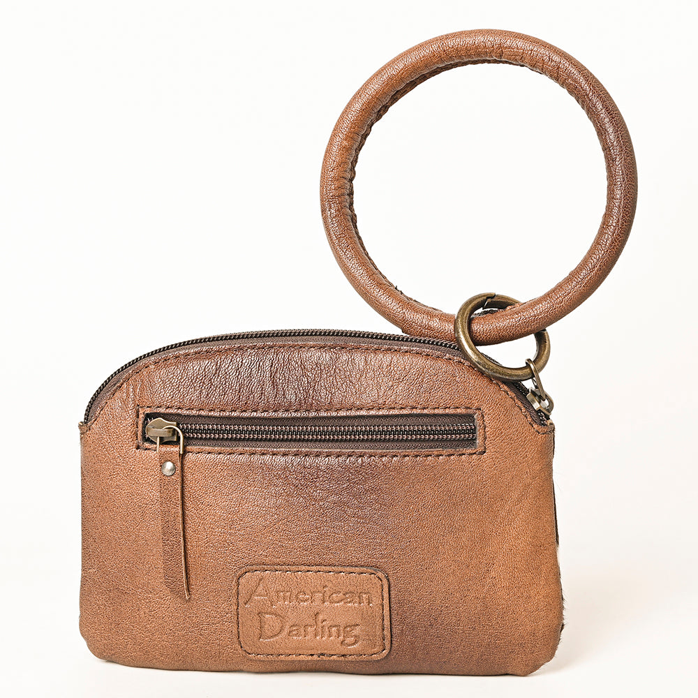American Darling Hand-Tooled Hair-On Leather Clutch